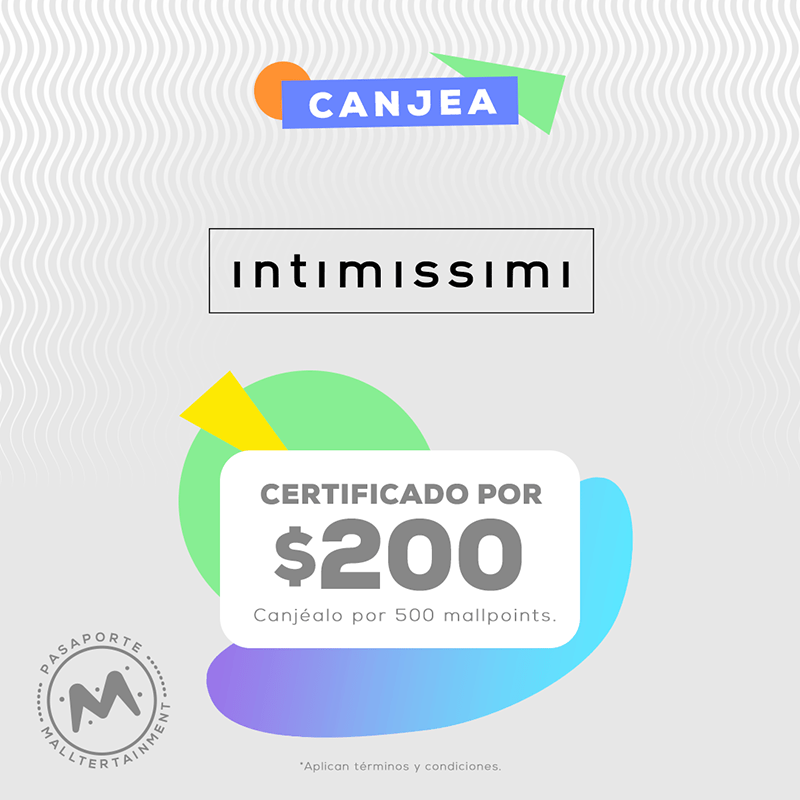Certificado por $200 Intimissimi
