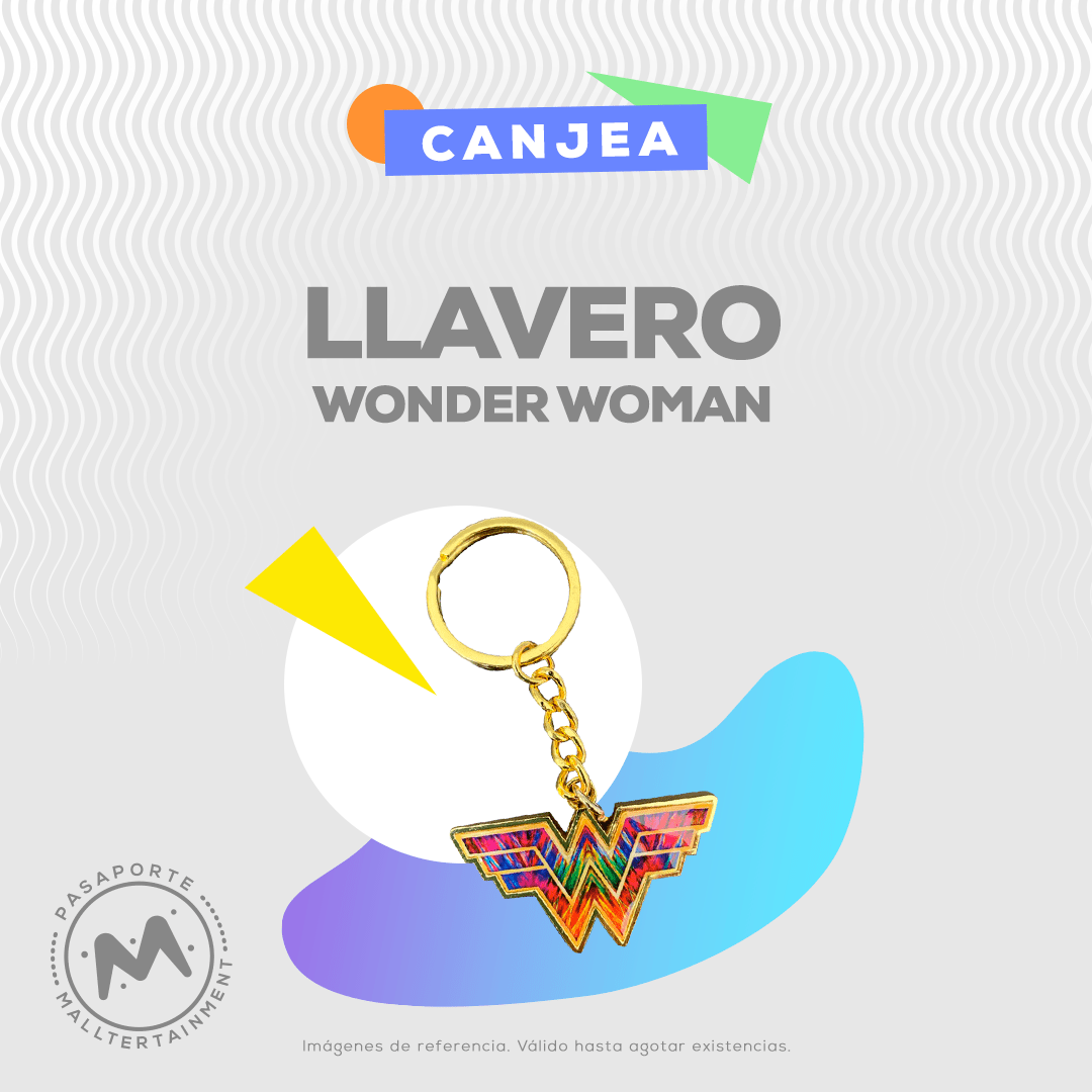 Llavero metálico wonder woman