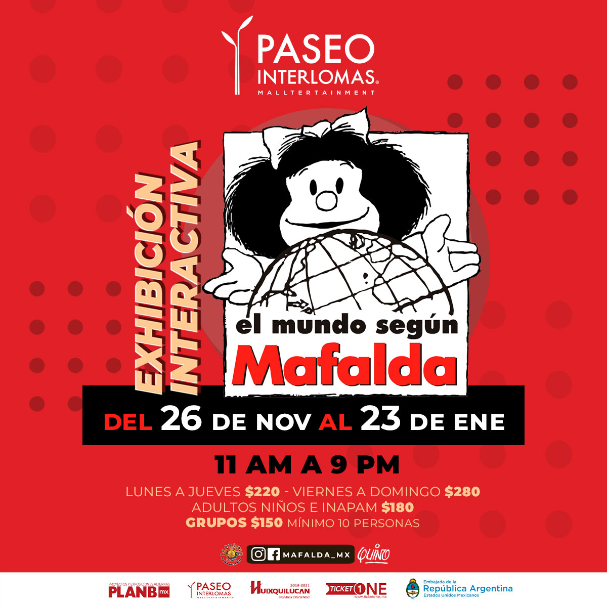 Mafalda estará en Interlomas